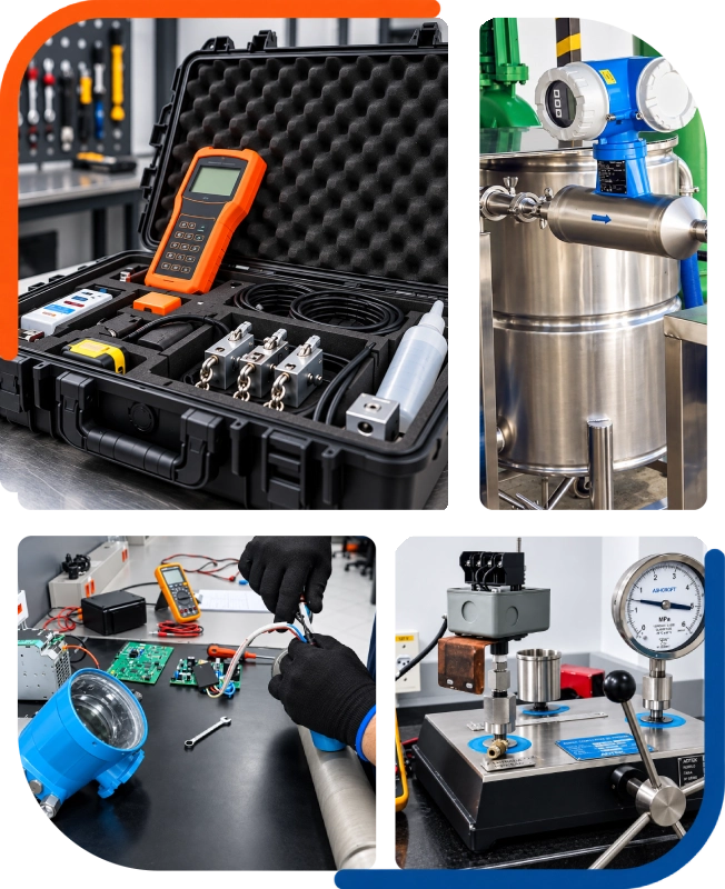 Instrumentos de medição da Flow Meter